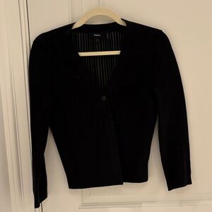 Theory Elegant Black Knit Sweater